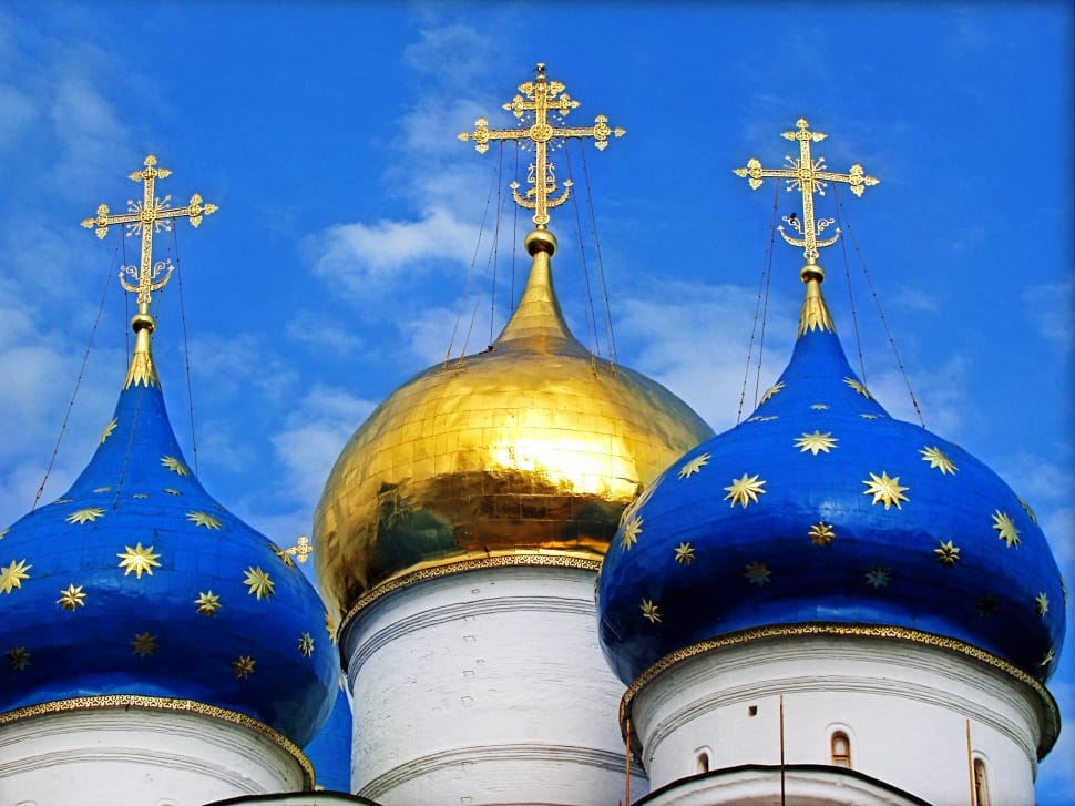 gold and blue dome roof cathedral preview