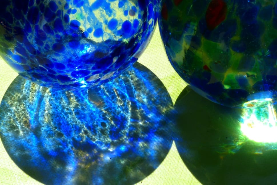 blue and green ball ornament preview