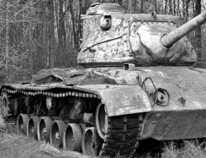 grayscale of military tank thumbnail
