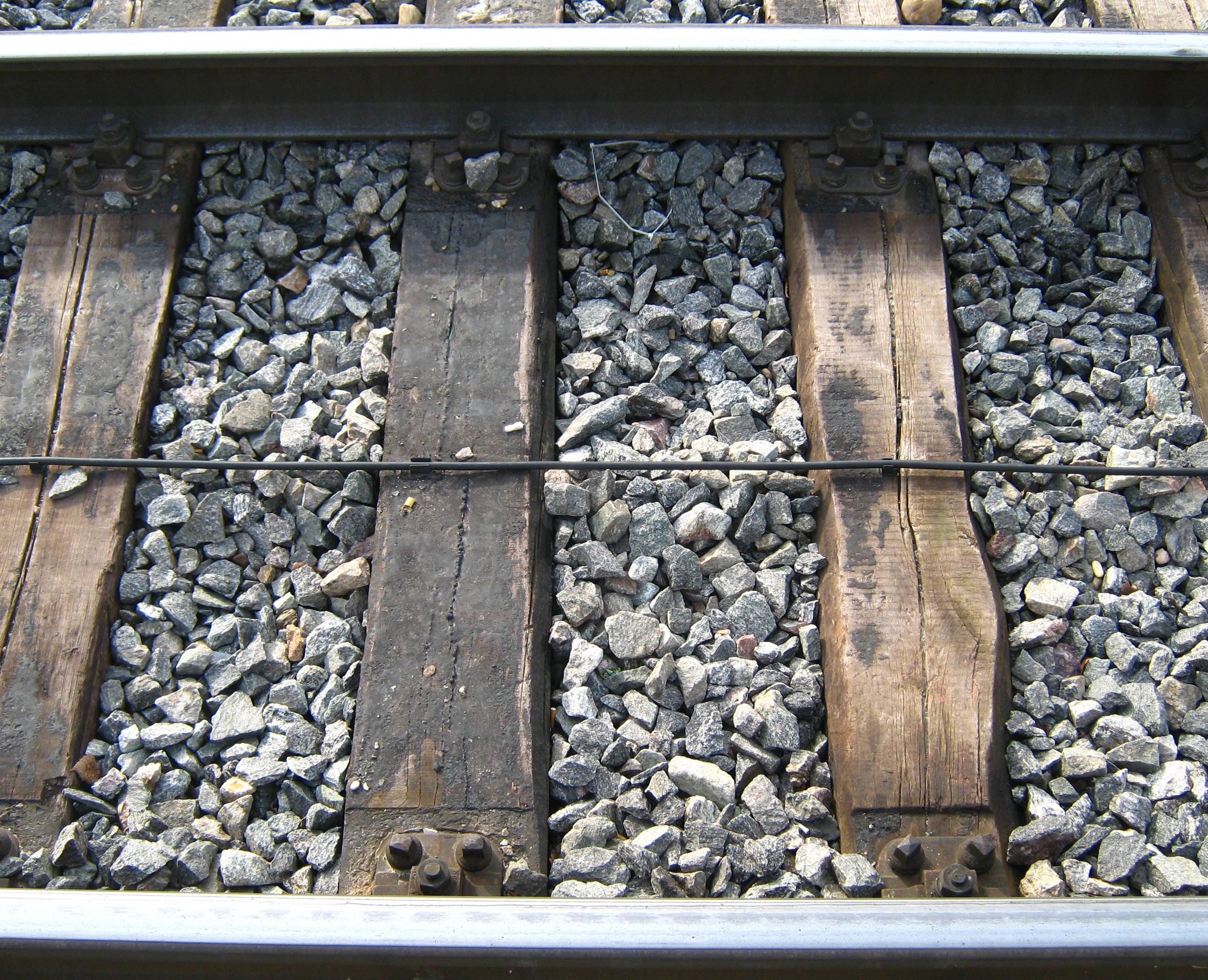 brown and silver rail way