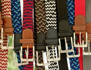 assorted color of belts thumbnail