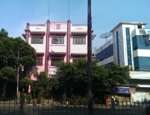pink and white 2 storey building thumbnail
