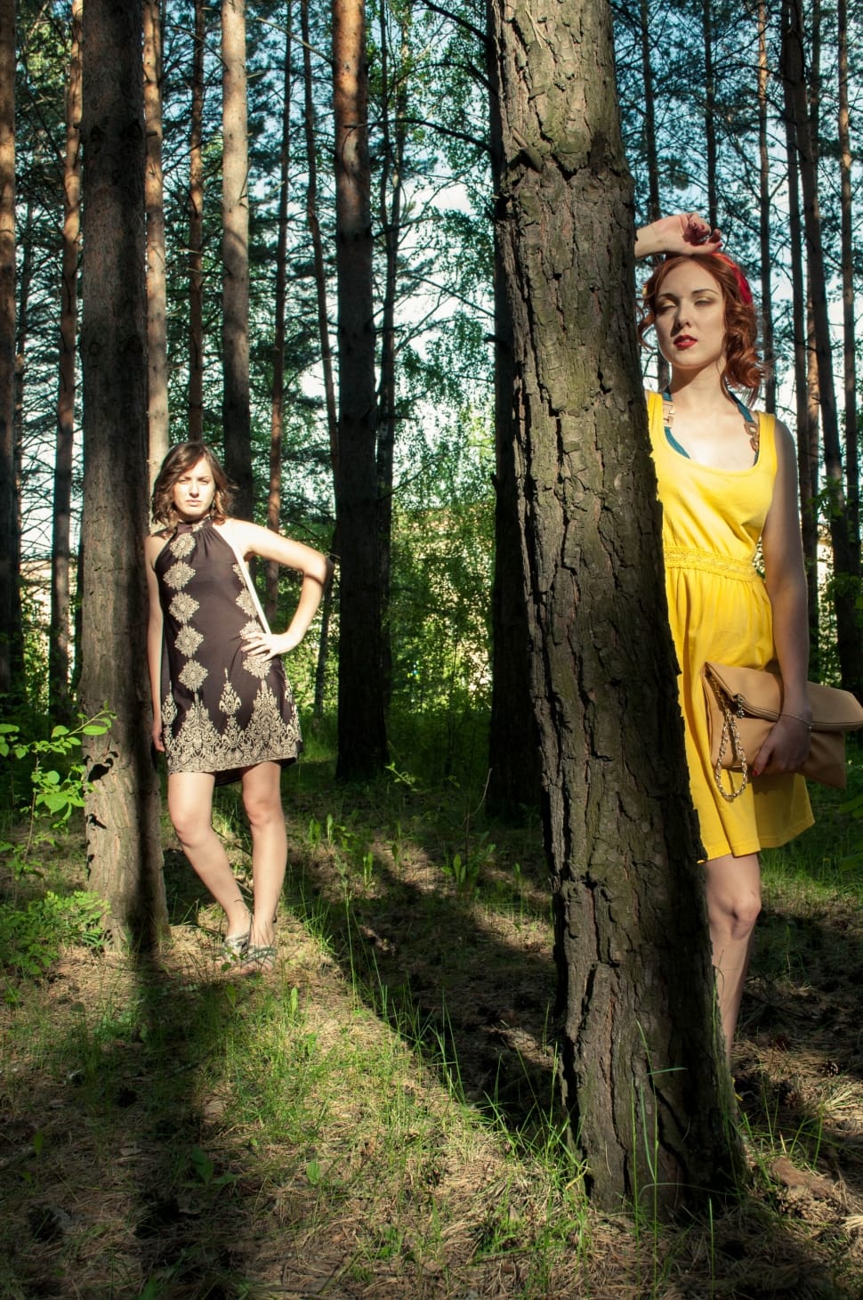 2 women in forest preview