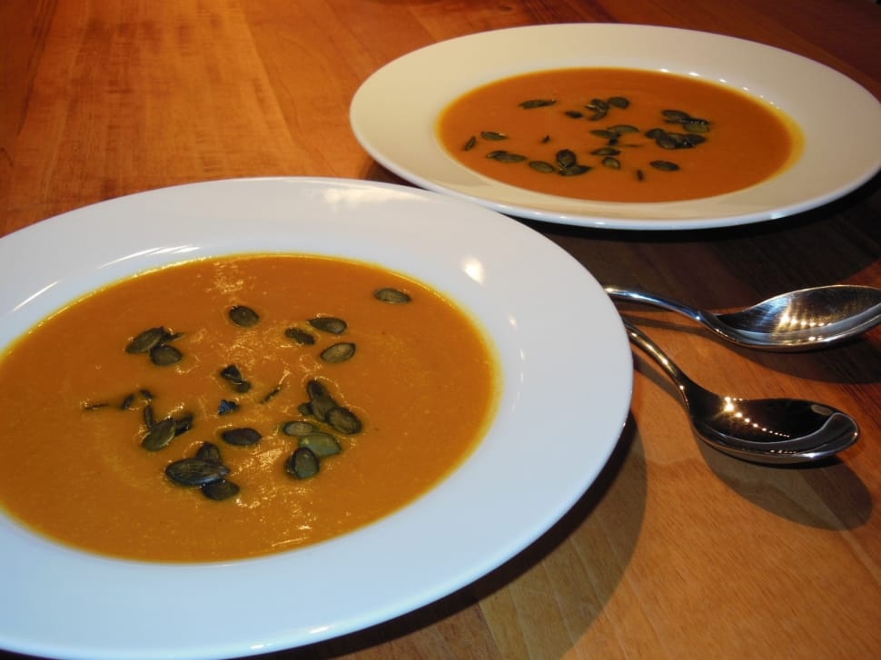 two plates of soup preview