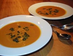 two plates of soup thumbnail