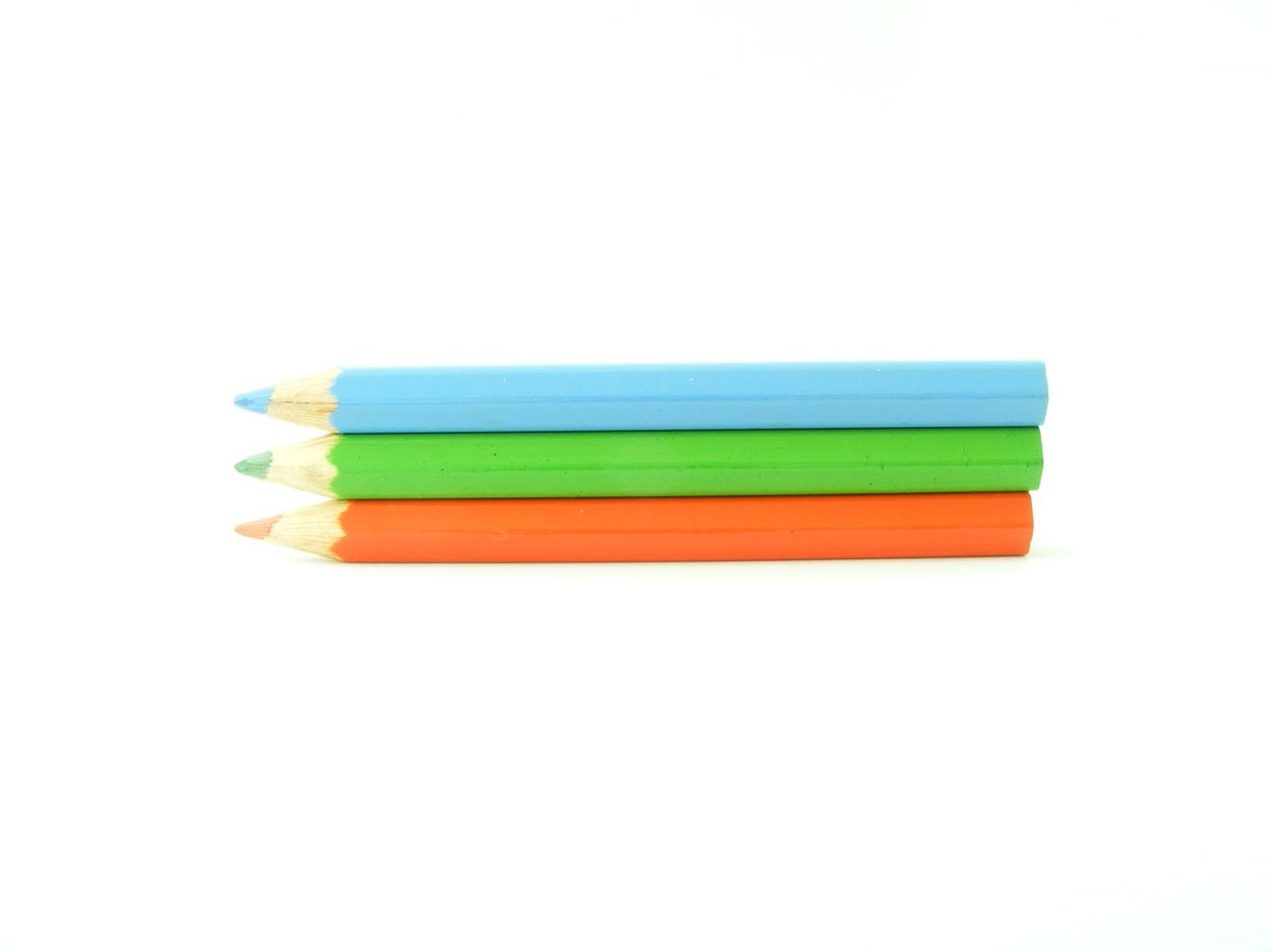 blue green and orange color pen