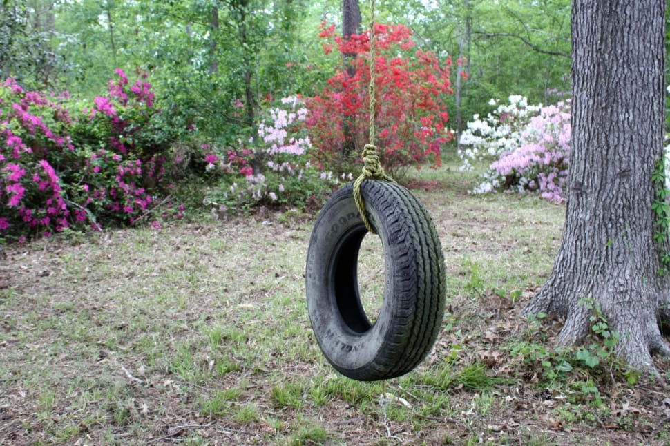black tire swing preview