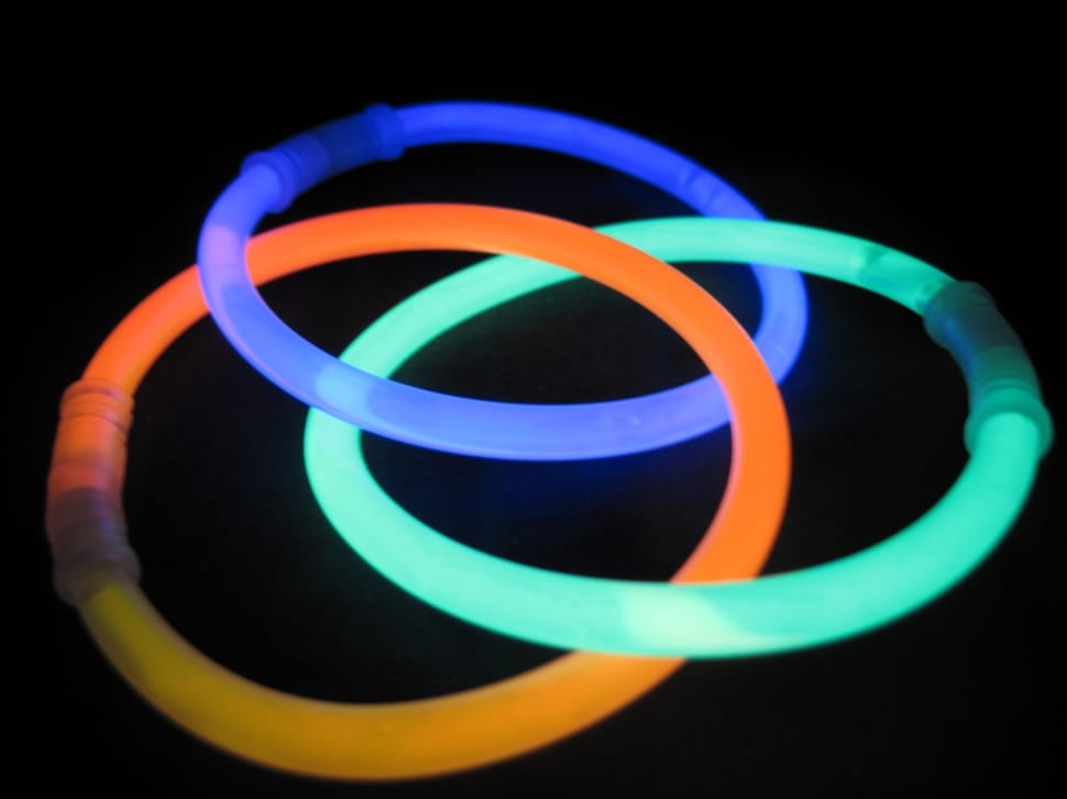 blue orange and green neon bracelet preview