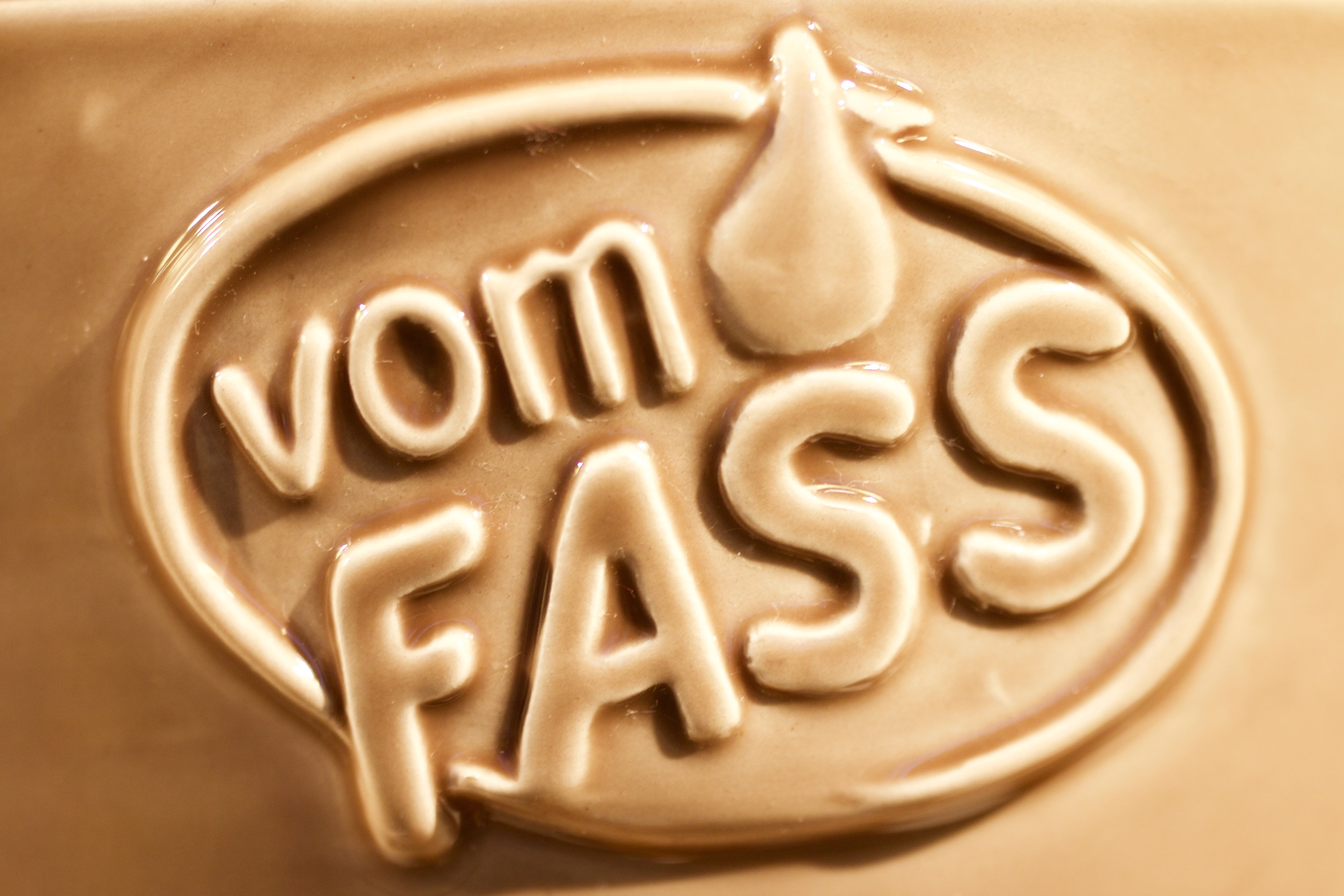 stainless steel vom fass plate