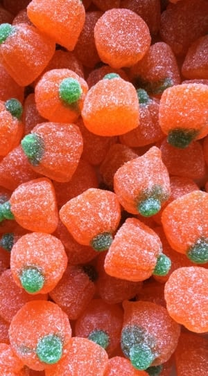 red and green gummy bear candies thumbnail