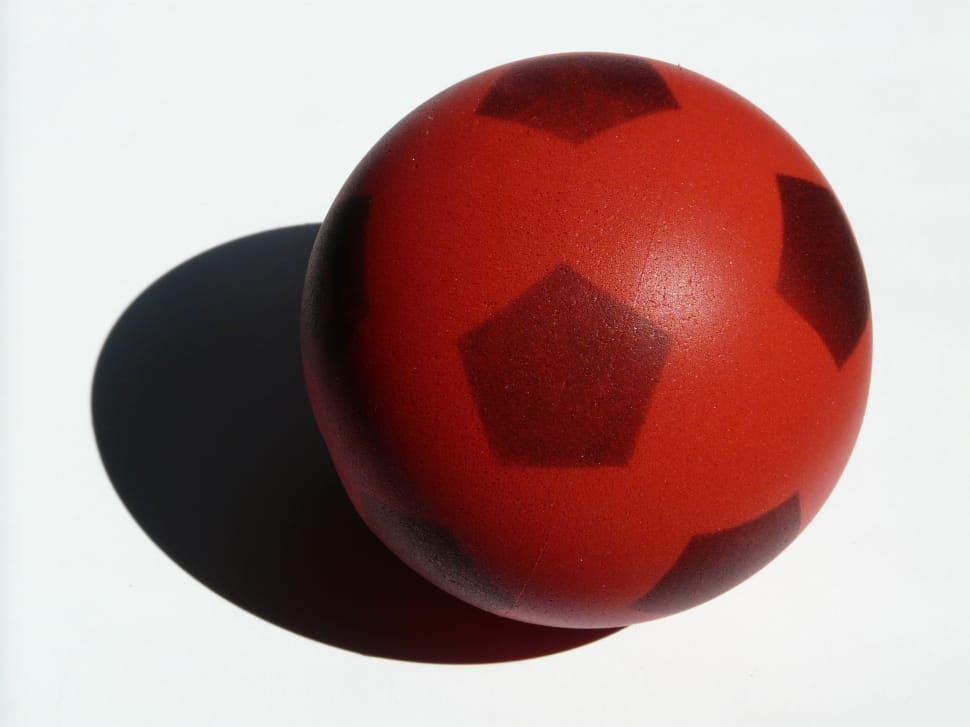 red soccer ball preview
