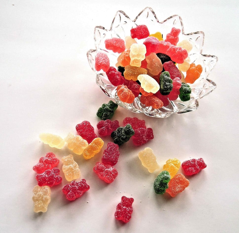 sugar coated gummybear candy lot preview