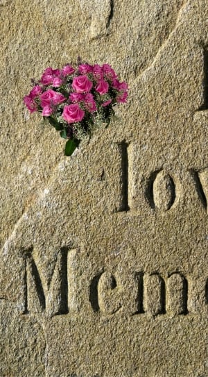 brown in loving memory engraved tombstone thumbnail
