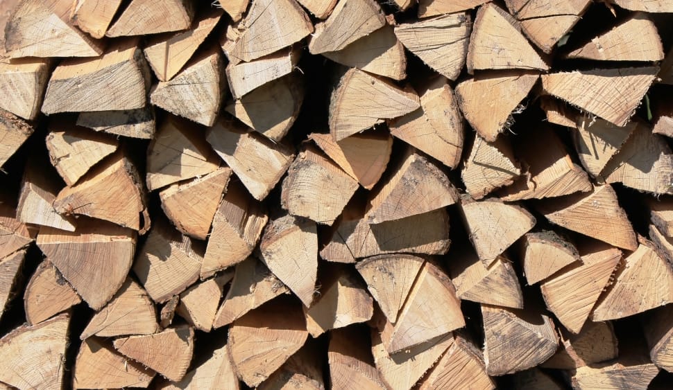 close up photo of firewood stack preview