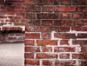 close up photography of maroon brick wall thumbnail
