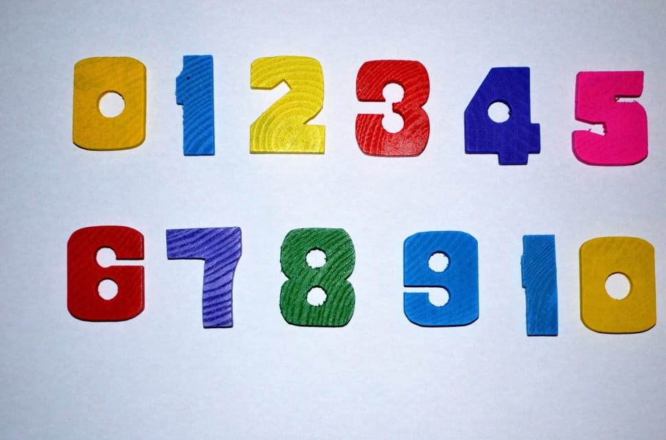 red blue and red multicolored numbers preview