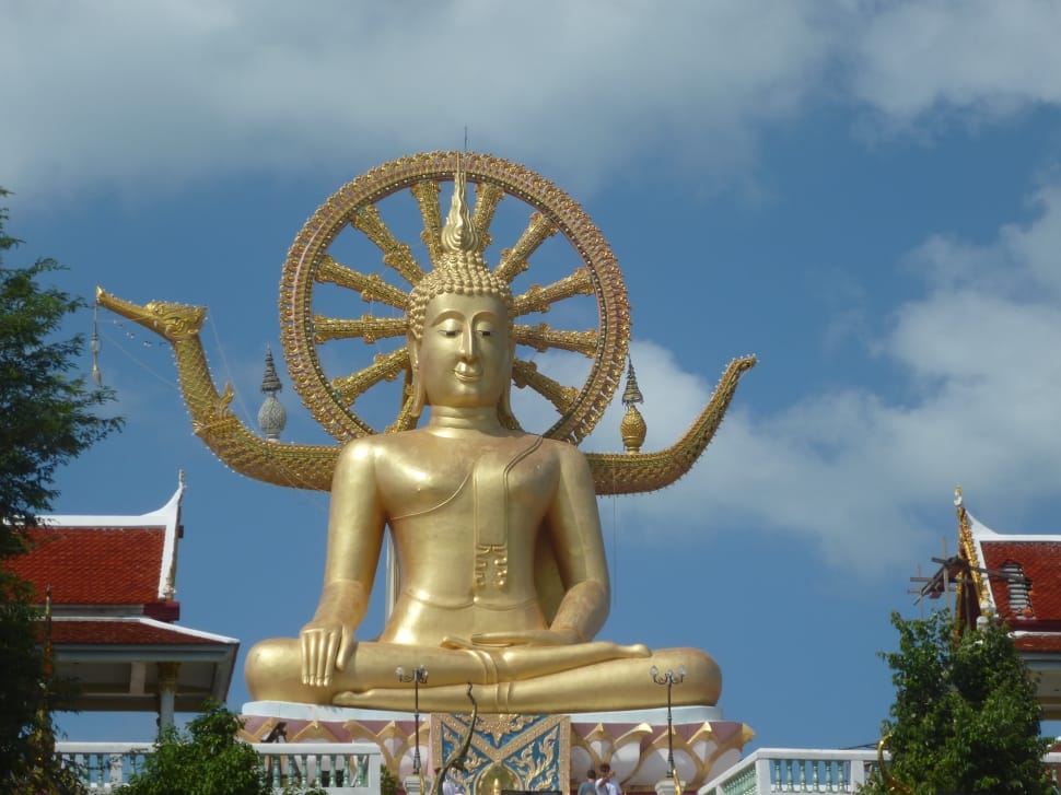 brass buddha statue preview