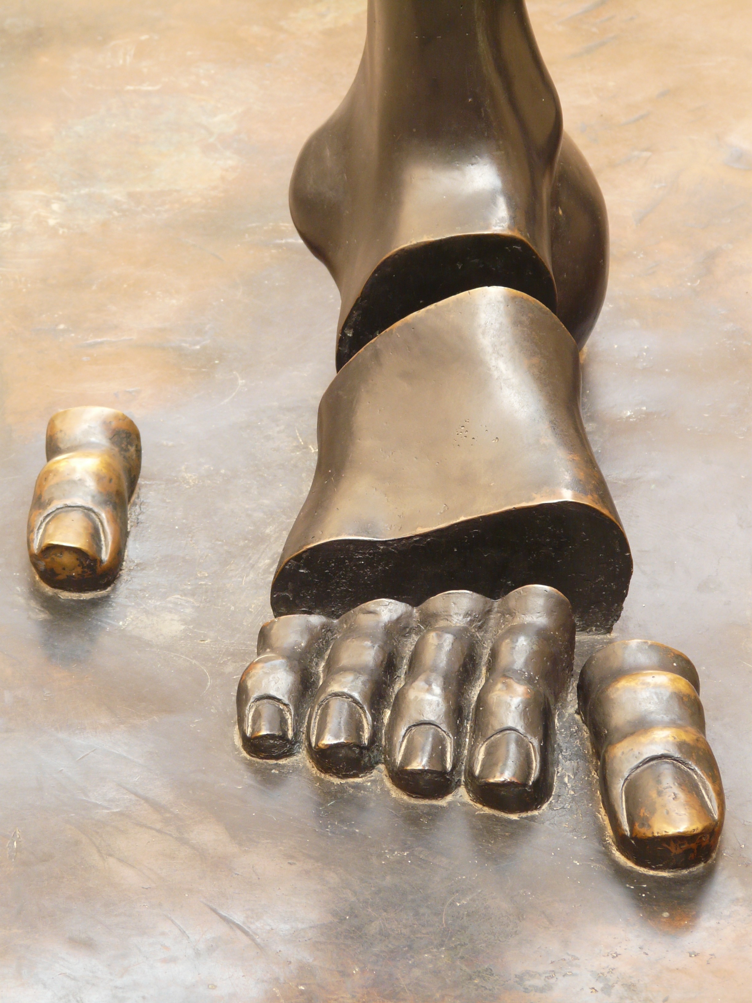 human foot figurine