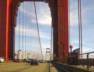 vehicles crossing through golden gate bridge during daytime thumbnail
