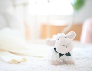 white sheep plush toy thumbnail