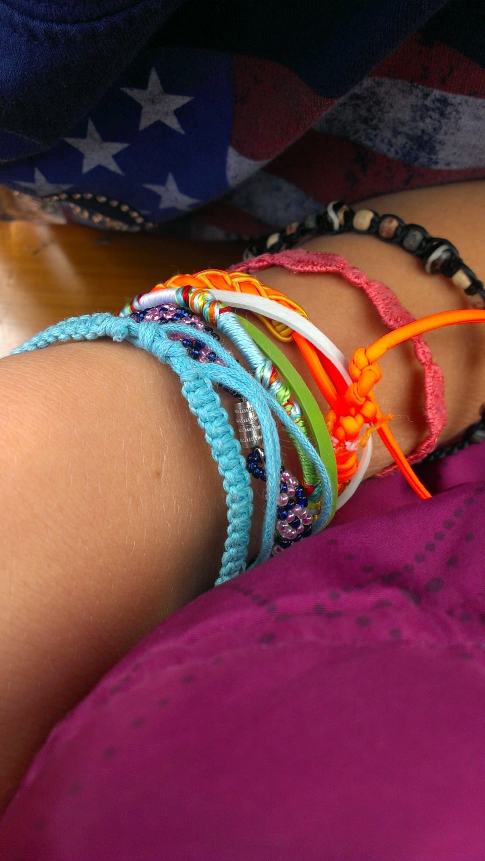 assorted braided friendship bracelets preview