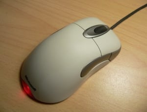 white and gray microsoft mouse thumbnail