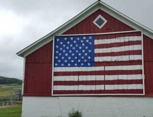 red white and blue wooden flag decor thumbnail