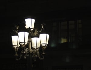 five light uplight chandelier thumbnail