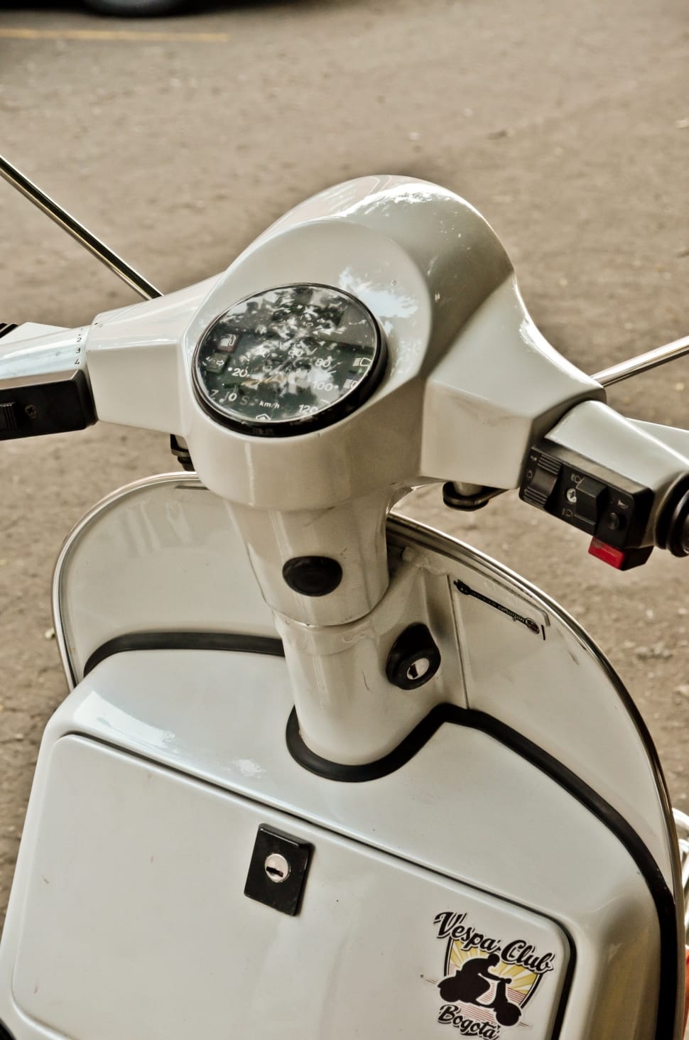 white motor scooter preview