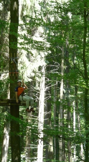 person hanging on zip line thumbnail