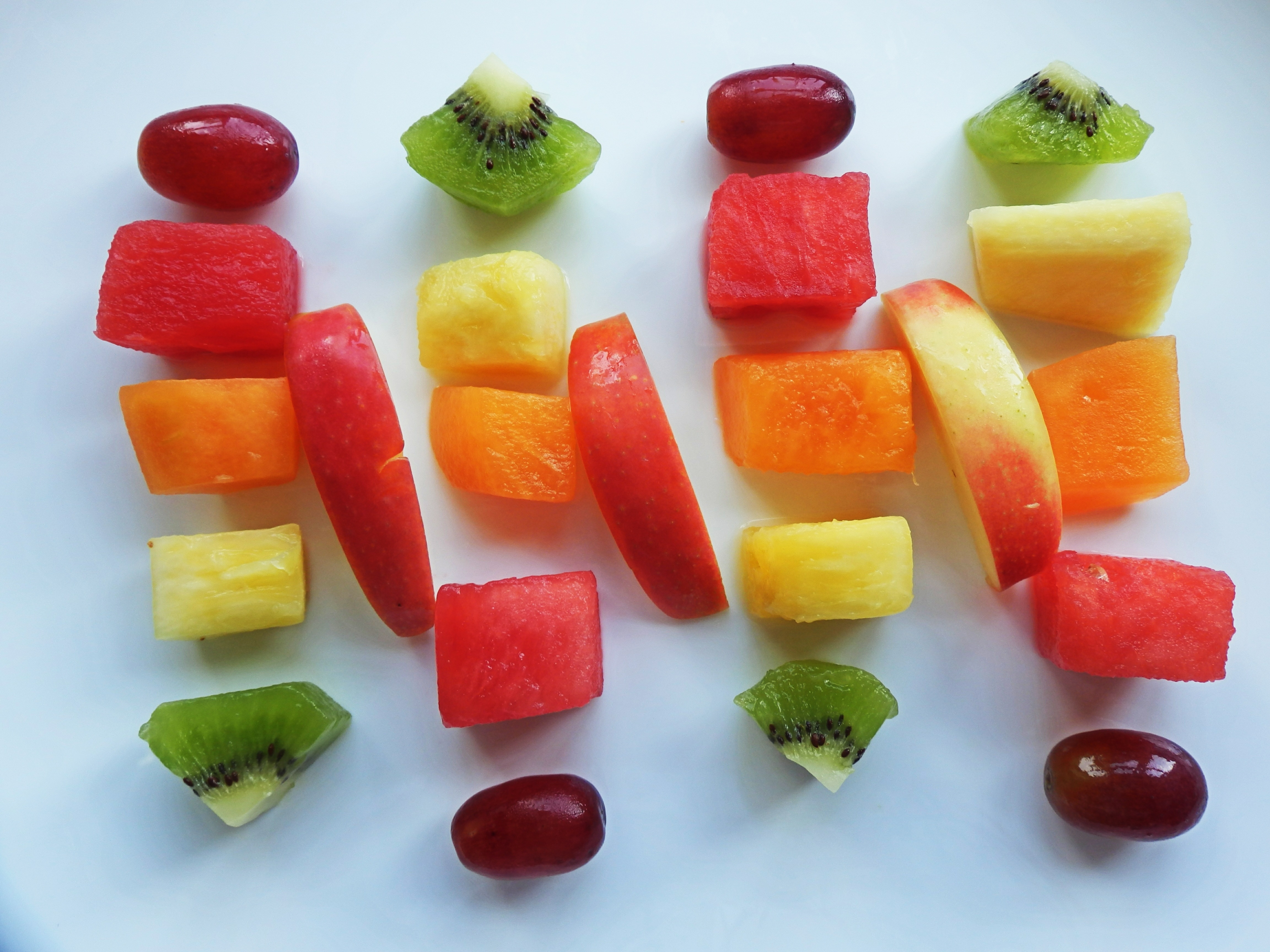 sliced assorted fruits