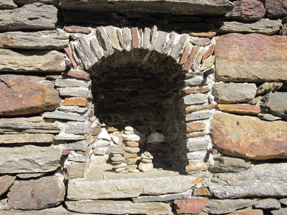 gray and brown stone arch structure preview