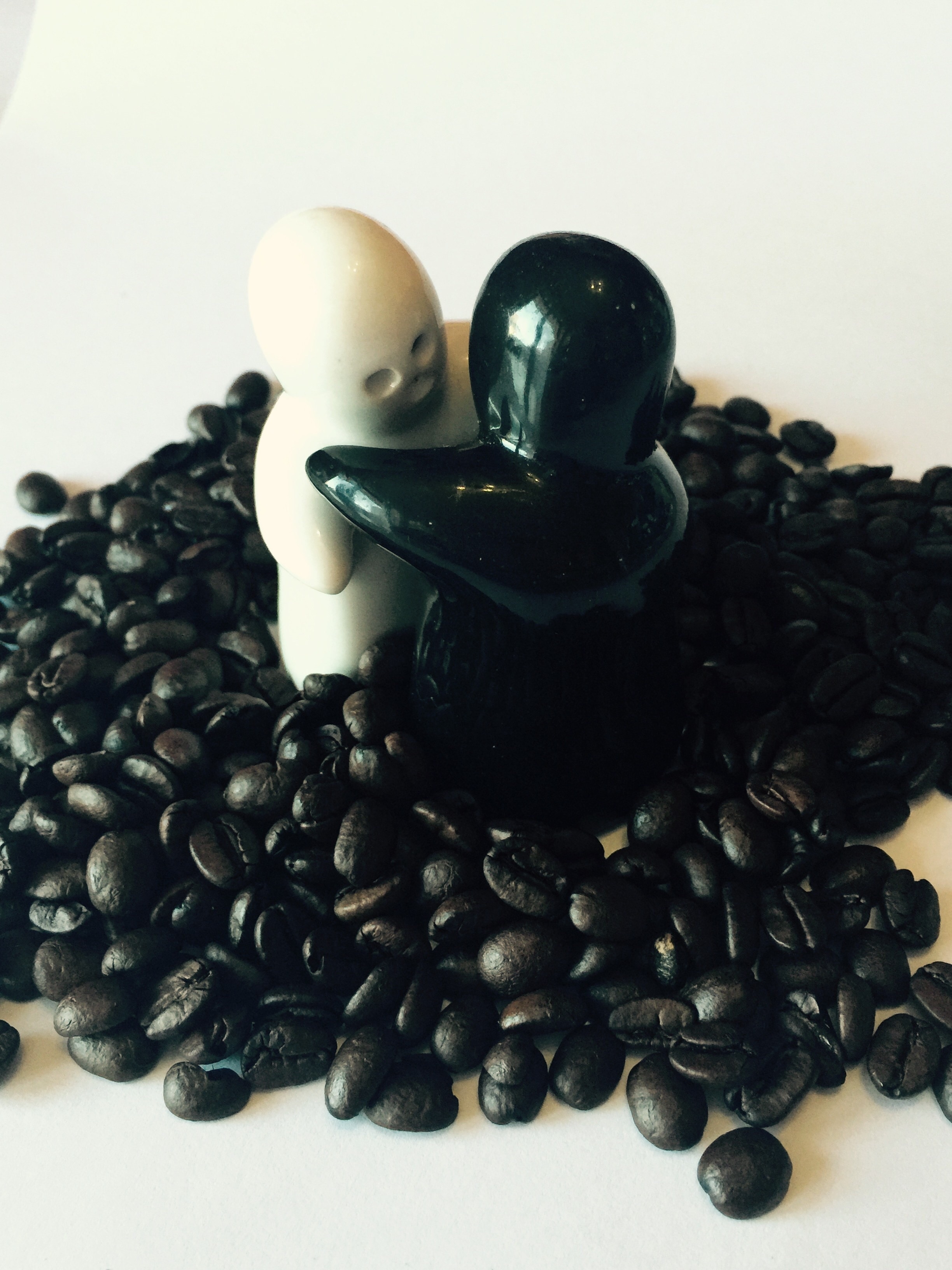 black coffee beans lot