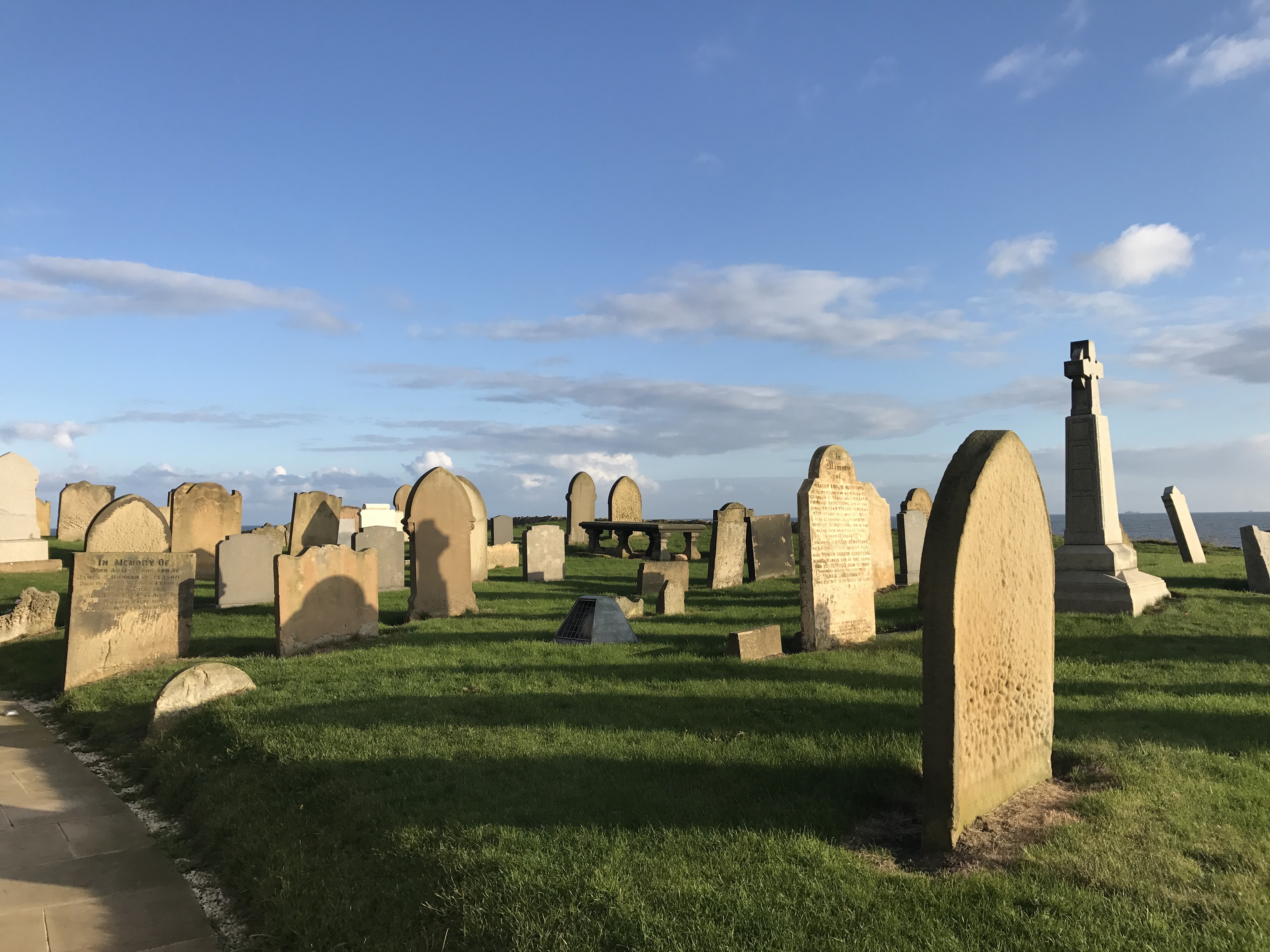 tombstones during daytime