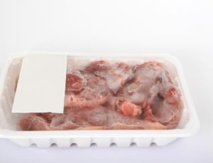 raw meat on white plastic container thumbnail