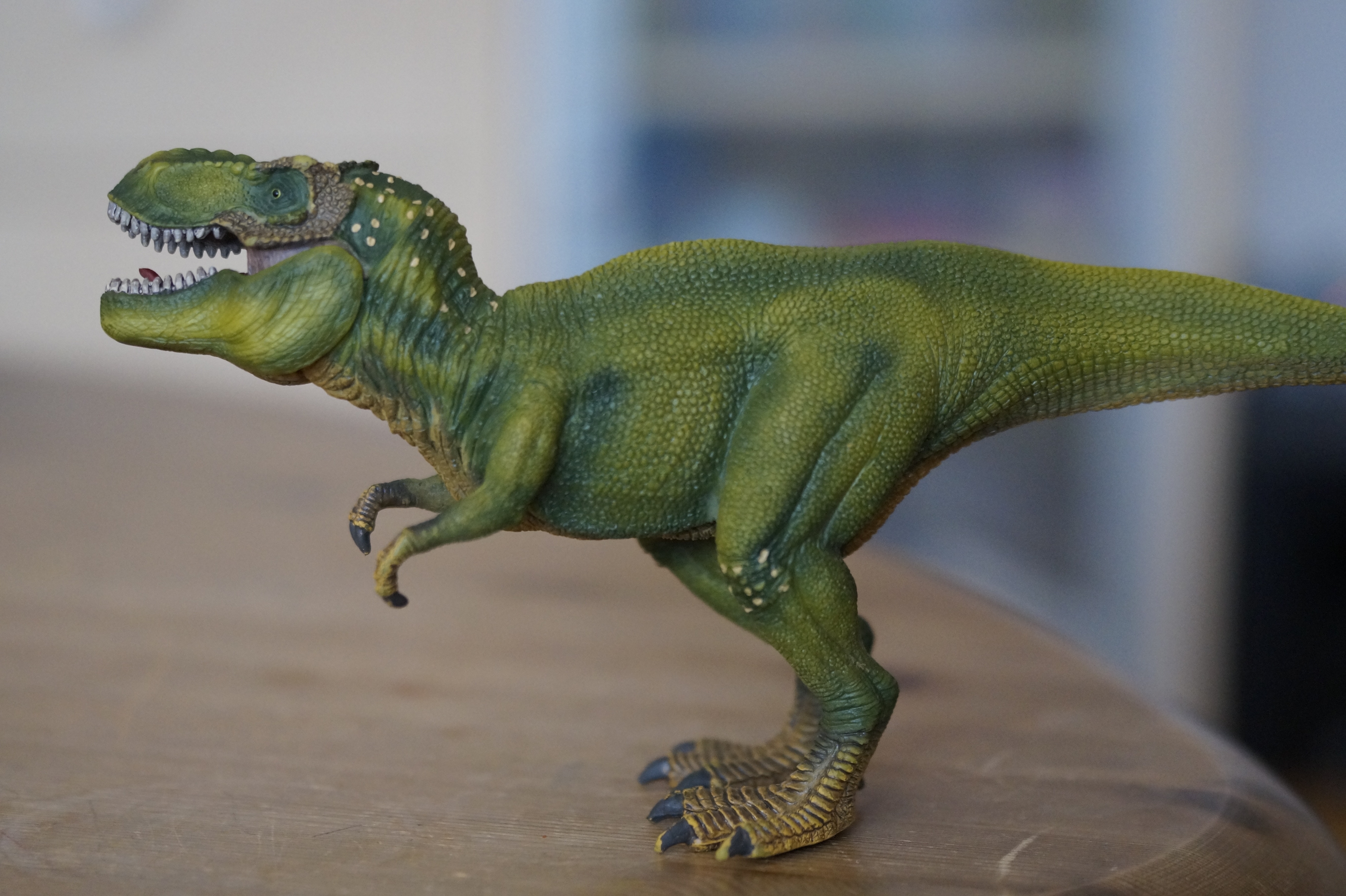 green t-rex dinosaur