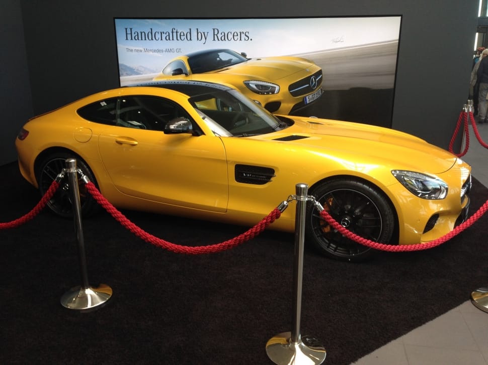 yellow luxury car preview
