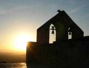 silhouette photo of church thumbnail