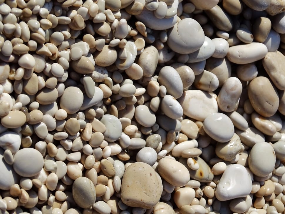 white and brown pebbles preview