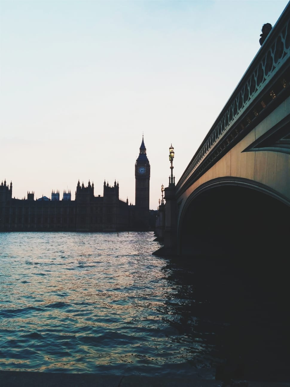 view of water and big ben at distant preview