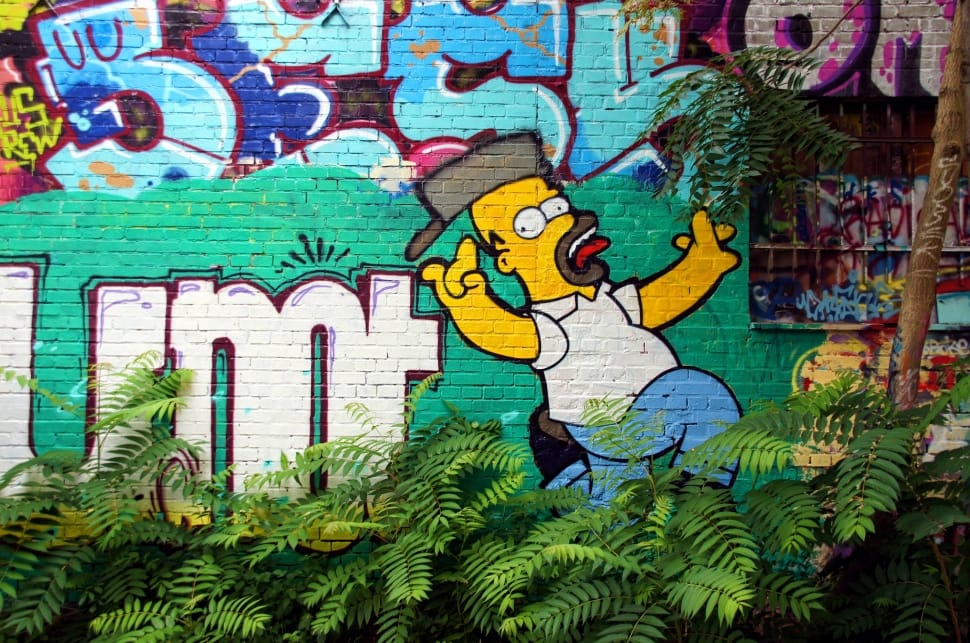 homer simpson graffiti preview