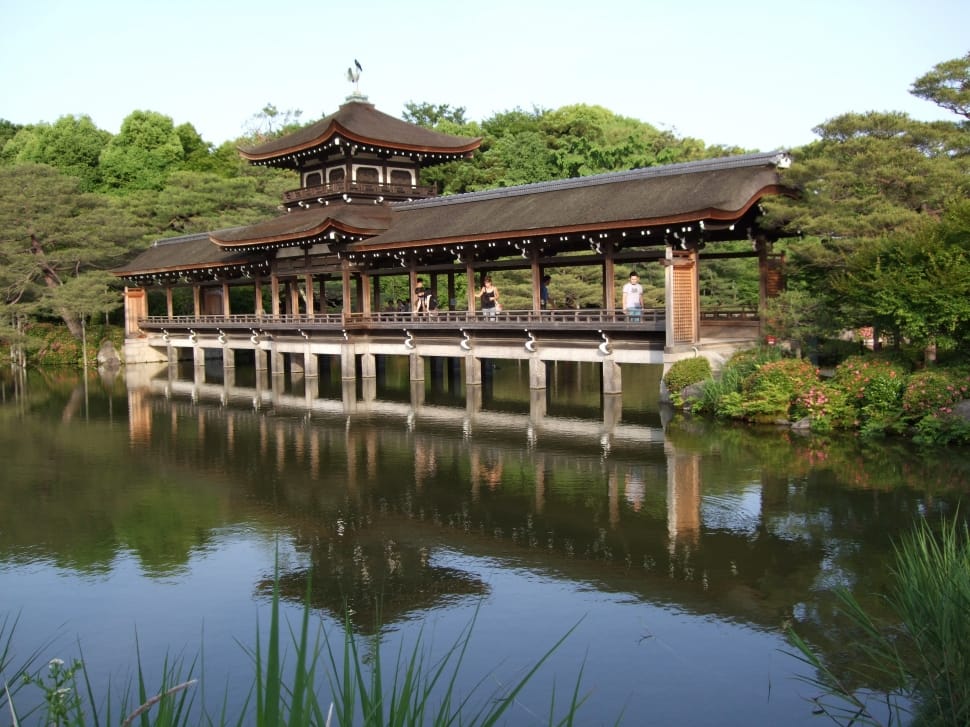 Japan, Kyoto, Garden, Heian, Sanctuary, architecture, building exterior preview
