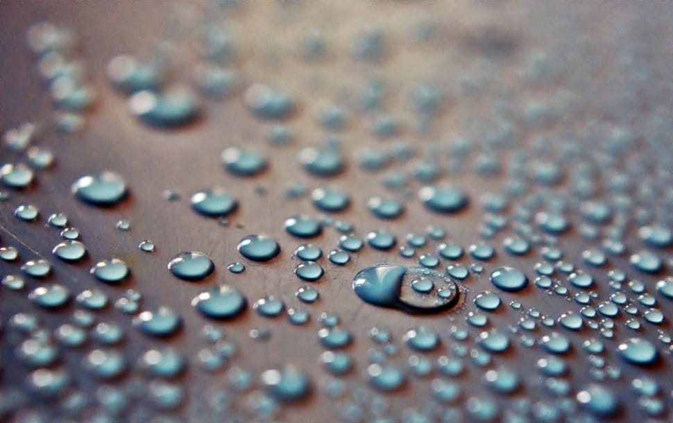 shallow focus photo of droplets of water preview