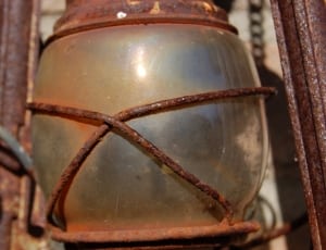 brown metal vintage gas lamp thumbnail