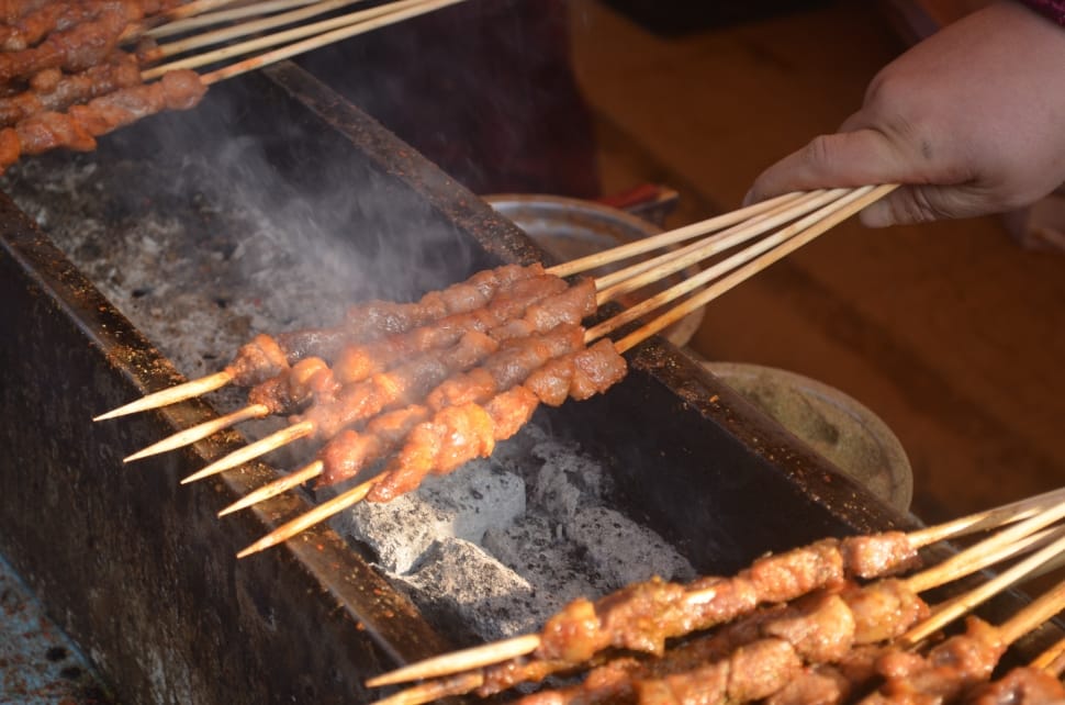 grilled pork on stick preview