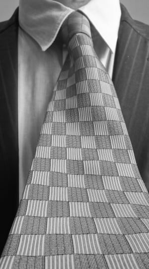 necktie in grayscale thumbnail