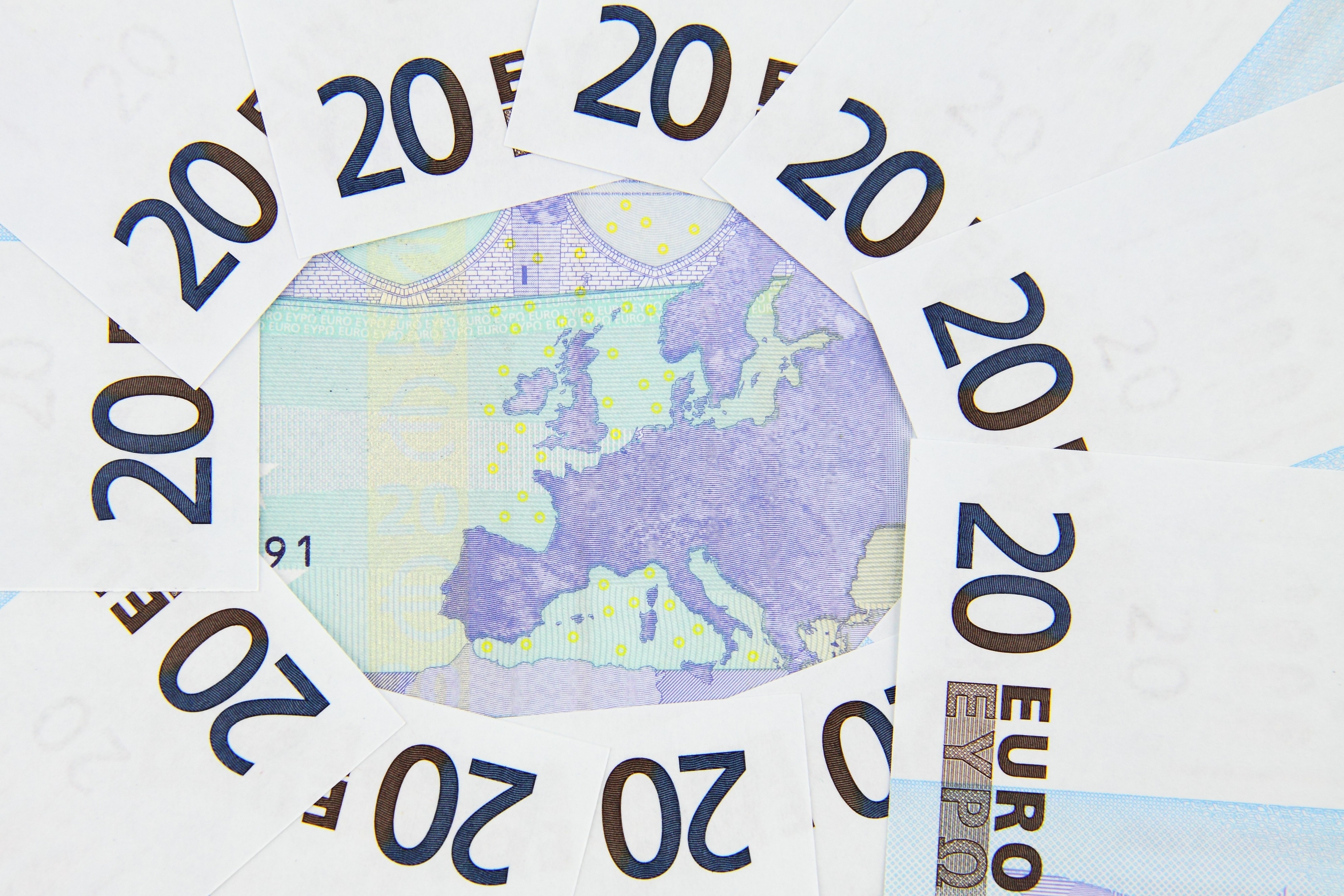 20 euro banknote lot