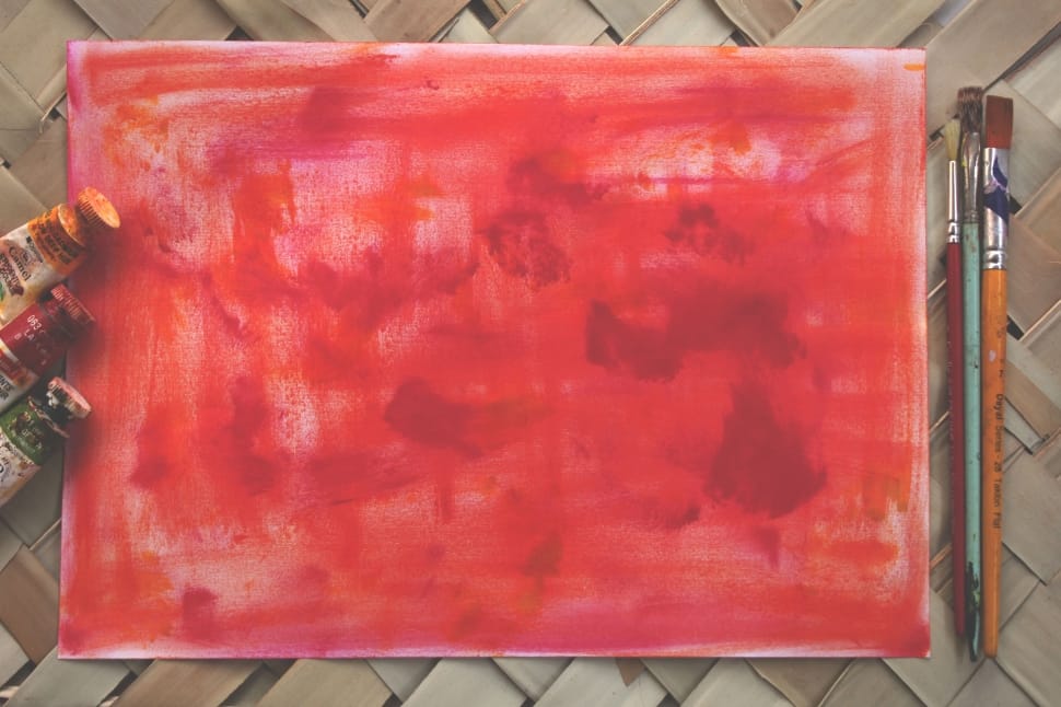 red and pink abstract painting preview