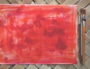 red and pink abstract painting thumbnail