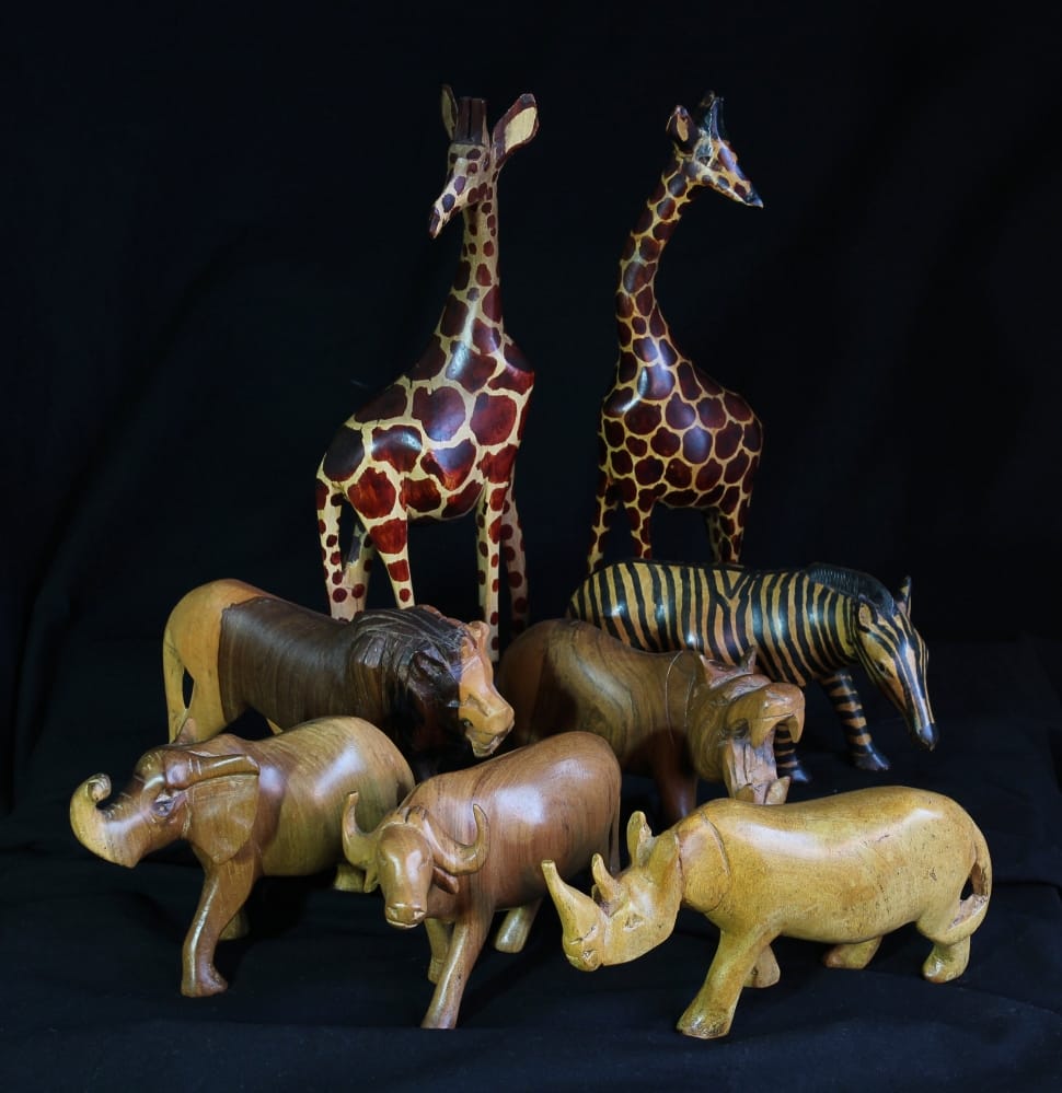 wooden animal figures preview